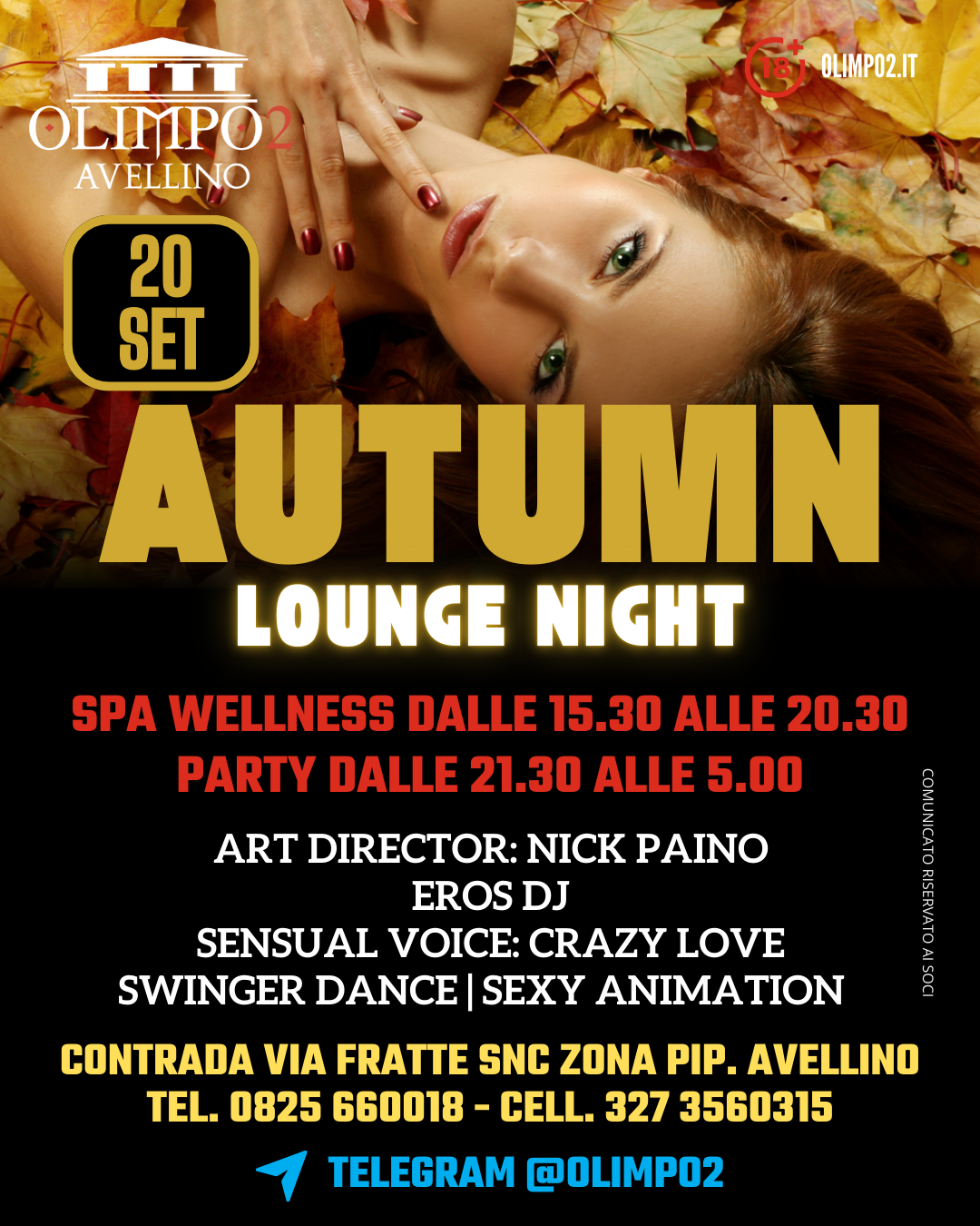 autumn lounge night olimpo 2 avellino
