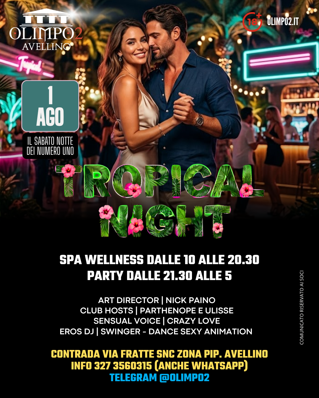 tropical night olimpo 2 avellino