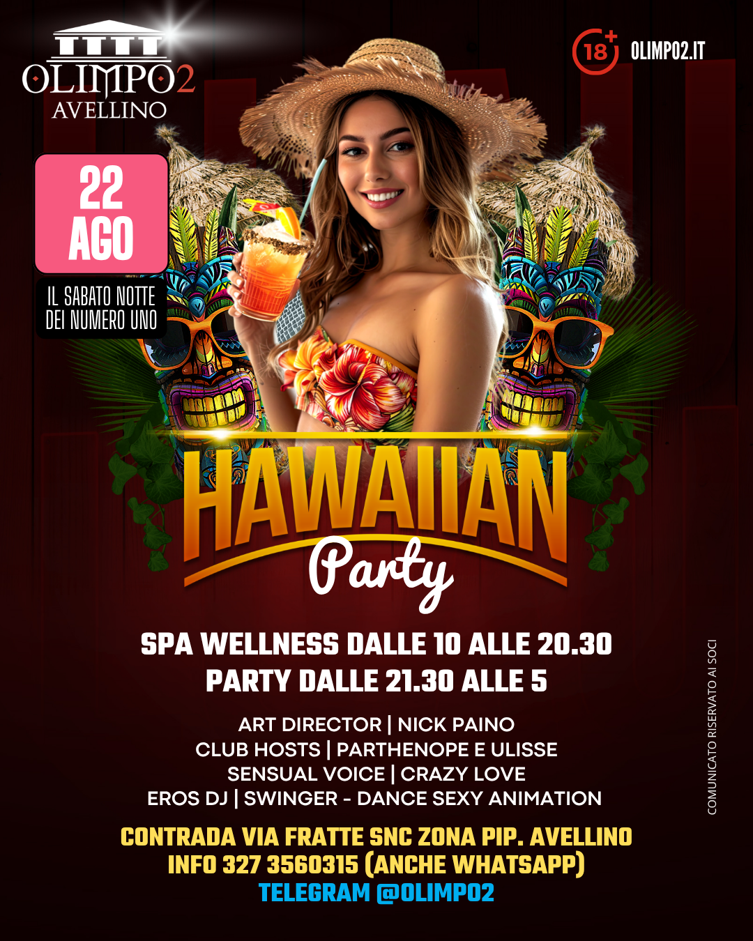 hawaiian party olimpo 2 avellino