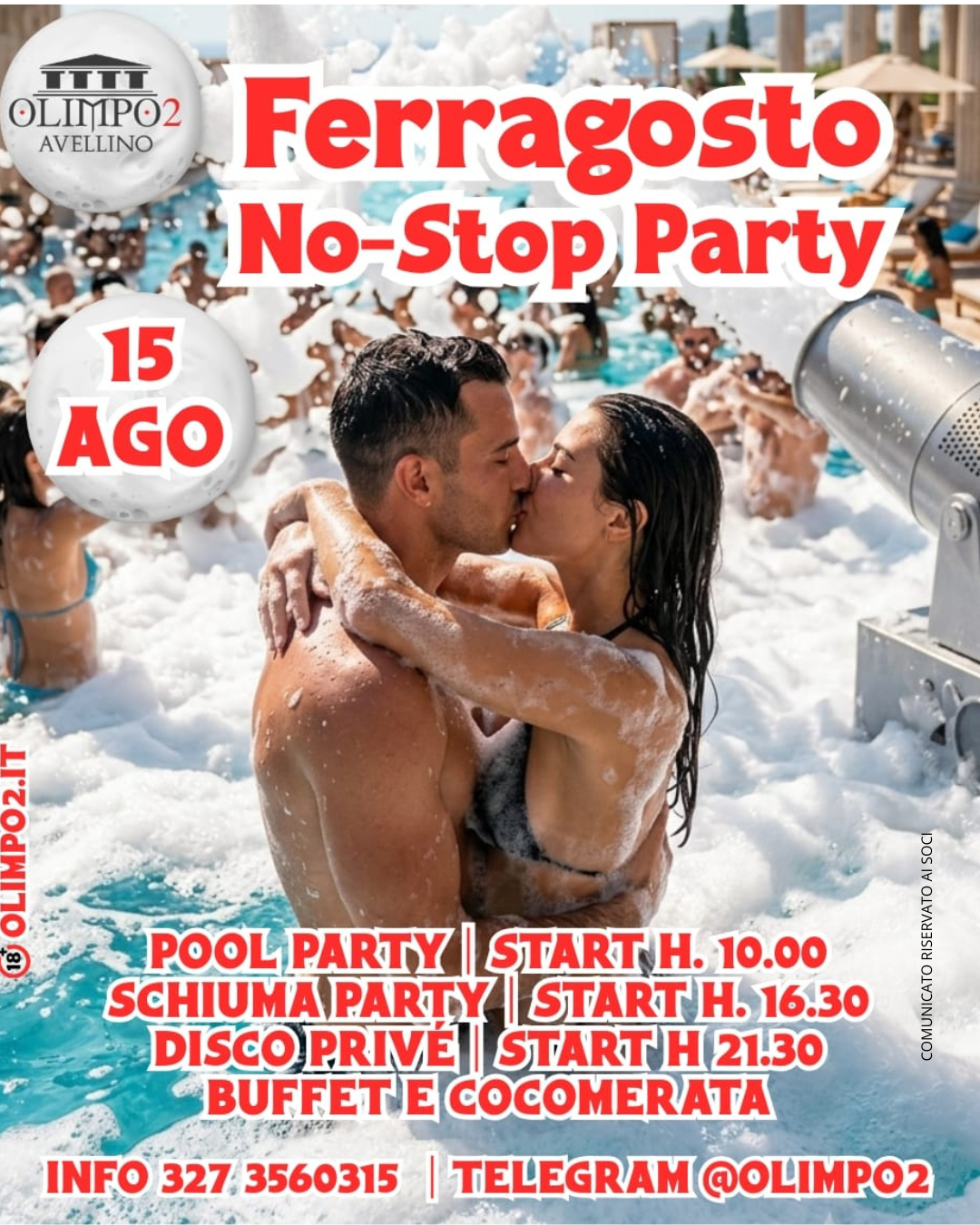 09 - 15 agosto 2026 ferragosto no stop party olimpo 2 avellino